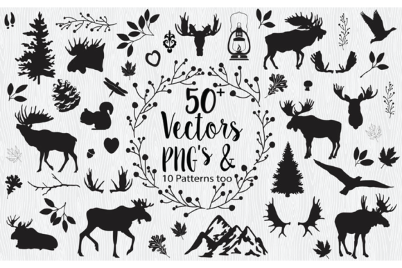 Download Woodland Moose Vectors &amp; Cliparts - Premium Resources