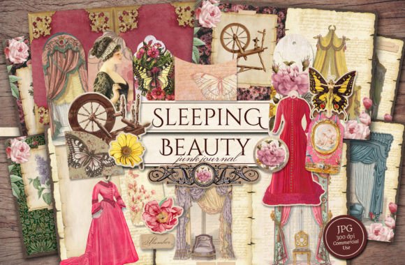 Download Sleeping Beauty Scrapbook Journal Kit - Premium Resources