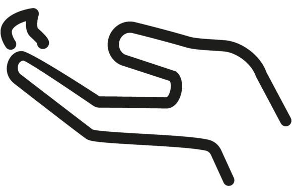 Download Line Icon of Hand with Moisturizer. Hand - Hand Collection