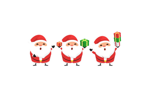Download Christmas Character Santa Vectors Set - Premium Resources