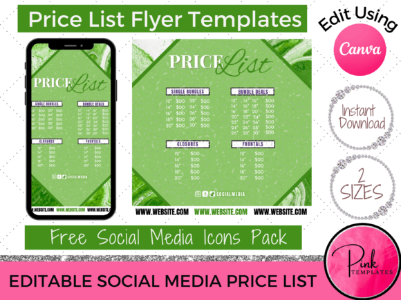 Download Beauty Hair Price List Flyer - Beauty Collection